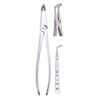 Extracting Forceps Fig.45M Lower Roots Gripping in Depth