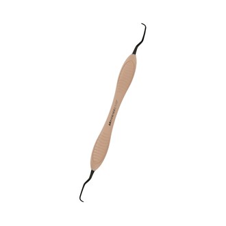 Duplex Curette 11-12/13-14 Titanium Coated AR Premium Plus Handle Light Brown