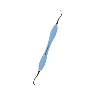 Curette Gracey 1-2 Titanium coated AR Premium Plus Handle Light Blue