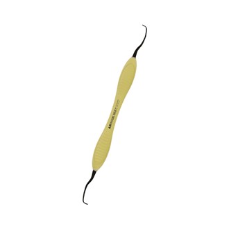 Curette Gracey 13-14 Titanium coated AR Premium Plus Handle Light Yellow