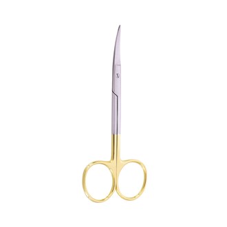 Scissor (TC) Iris Curved 11.5cm Gold