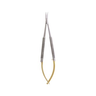 Micro Scissor (TC) Castro Scissor Curved Tungsten Gold