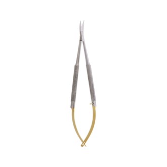 Micro Scissor (TC) Castro Scissor Curved 18cm Gold
