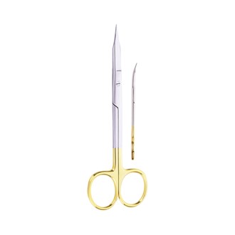 Scissor (TC) Goldman-Fox Curved 13cm Gold