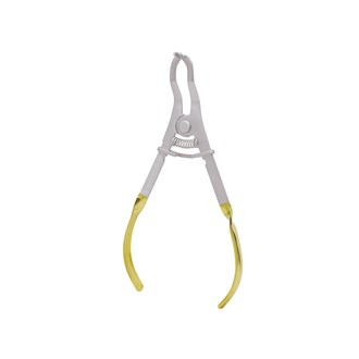Clamp Forceps Smooth Tip Gold