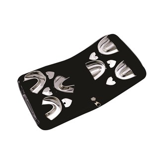 Set of 6 (Impression Trays) Rimlock Solid S-M-L Upper/Lower