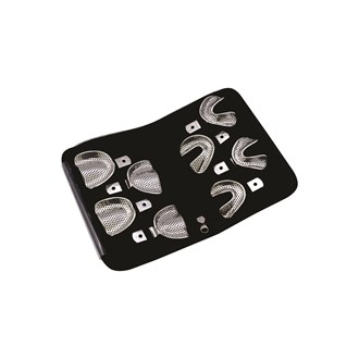 Set of 8 (Impression Trays) Rimlock Perforated S-M-L-XL Upper/Lower