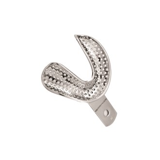 Impression Tray Perforated Lower Jaw Rimlock Fig.3 Large