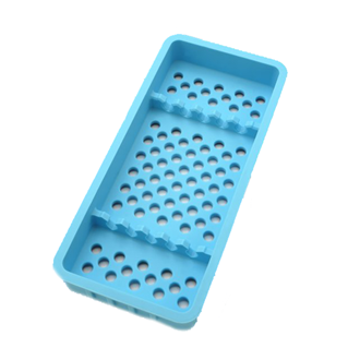 Silicone Tray for 5 Pcs Blue