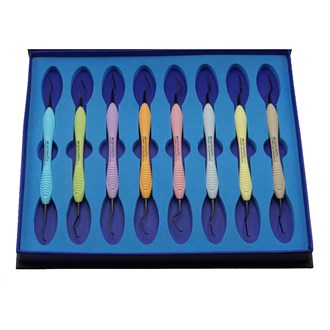 Standard Gracey Set of 8 AR Premium Plus Titanium Coated Swiss Steel