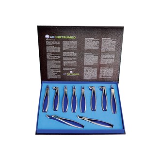 Micro Extracting Forceps Set for (Adults)  Set of 10 PCS. Full Serrated