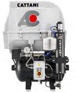 Cattani AC300Q Quiet 3 Cylinder Compressor - 238 Nl/min - Italian Code 013344