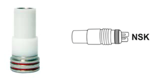 Alpro Adapters for WL-series. Adapter O9/G (Stainless Steel) for turbines with NSK interface. 