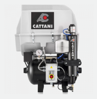 Cattani AC100Q Quiet Single Cylinder Compressor - 67.5Nl/min - Italian Code 013144