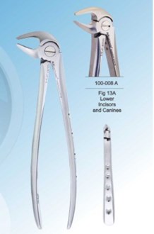 Densol Extracting Forcep Fig 13A Lower Incisors and Canines