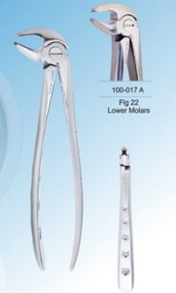 Densol Extracting Forcep Fig 22 Lower Molars