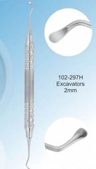 Densol Excavators 2,0mm Anatomical Hollow Handle 10mm  Ã˜ (FAT Handle)