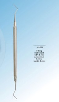 Densol Filling Instrument 0.8/1.0 mm Anatomical hollow handle 6 mm