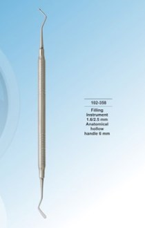 Densol Filling Instrument 1.6/2.5 mm Anatomical hollow handle 6 mm