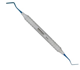 Densol Heidemann Spatula 2,0mm Titanium Flexible TIP coated with TIT Blue  Hollow Handle 10mm -  FAT Handle