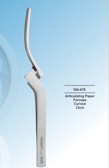 Densol Articulating Paper Forceps Curved 12cm