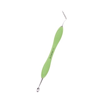 Compactor Spoon for Intake and Bone Ø6.1mm Probe with Marks AR Premium Handle Light Green