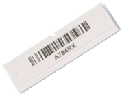 Melastore Identification Plate - printing of up to 15 characters/barcode - pack of 10