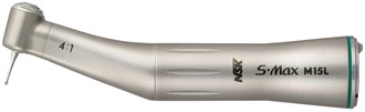 NSK S-Max M15 Stainless Steel Non-Optic E Type Contra Angle Handpiece 4:1 Reduction For CA burs
