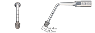 NSK SCL4D Sinus Lift Tip, Diamond Coated, Internal Irrigation, Dia.2.4x3.5mm , S-Mode 80%